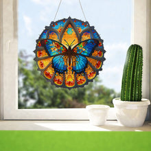 Load image into Gallery viewer, Acrylic Gorgeous Butterfly Single-Sided Diamond Painting Hanging Pendant (#1)