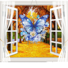 Load image into Gallery viewer, Acrylic Gorgeous Butterfly Single-Sided Diamond Painting Hanging Pendant (#2)