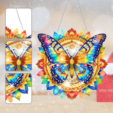 Load image into Gallery viewer, Acrylic Gorgeous Butterfly Single-Sided Diamond Painting Hanging Pendant (#5)