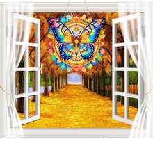 Load image into Gallery viewer, Acrylic Gorgeous Butterfly Single-Sided Diamond Painting Hanging Pendant (#5)