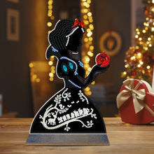 Load image into Gallery viewer, Wooden DIY Diamond Painting Tabletop Ornaments Kit (Snow White Silhouette)