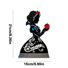 Load image into Gallery viewer, Wooden DIY Diamond Painting Tabletop Ornaments Kit (Snow White Silhouette)