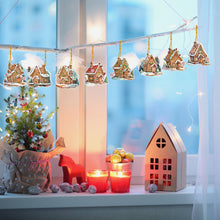 Load image into Gallery viewer, 8 PCS Acrylic Christmas Tree Single-Sided DIY Diamond Painting Hanging Pendant