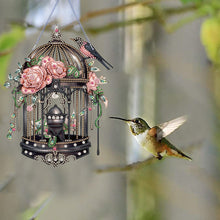 Load image into Gallery viewer, Acrylic Flower Birdcage Single-Sided DIY Diamond Painting Hanging Pendant (#1)