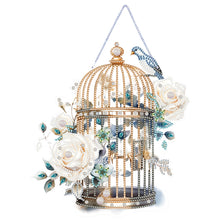 Load image into Gallery viewer, Acrylic Flower Birdcage Single-Sided DIY Diamond Painting Hanging Pendant (#2)