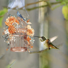 Load image into Gallery viewer, Acrylic Flower Birdcage Single-Sided DIY Diamond Painting Hanging Pendant (#3)