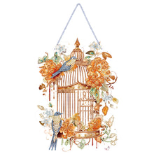 Load image into Gallery viewer, Acrylic Flower Birdcage Single-Sided DIY Diamond Painting Hanging Pendant (#5)