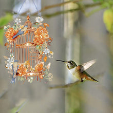 Load image into Gallery viewer, Acrylic Flower Birdcage Single-Sided DIY Diamond Painting Hanging Pendant (#5)