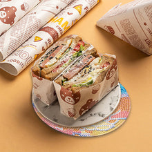 Load image into Gallery viewer, 4PCS Acrylic Diamond Painted Placemats Tableware Mat with Holder(Beach Sea Wave)