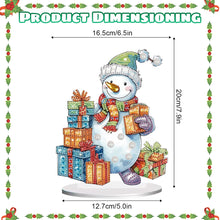 Load image into Gallery viewer, Diamond Painting Desktop Ornaments Kit for Office Desktop Decor(Gift Snowman #5)