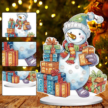 Load image into Gallery viewer, Diamond Painting Desktop Ornaments Kit for Office Desktop Decor(Gift Snowman #5)