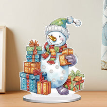 Load image into Gallery viewer, Diamond Painting Desktop Ornaments Kit for Office Desktop Decor(Gift Snowman #5)