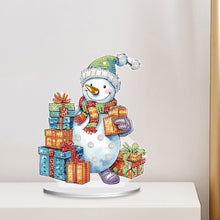 Load image into Gallery viewer, Diamond Painting Desktop Ornaments Kit for Office Desktop Decor(Gift Snowman #5)