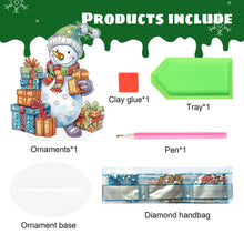 Load image into Gallery viewer, Diamond Painting Desktop Ornaments Kit for Office Desktop Decor(Gift Snowman #5)