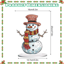 Load image into Gallery viewer, Diamond Painting Desktop Ornaments Kit for Office Desktop Decor (Snowman #6)