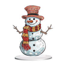 Load image into Gallery viewer, Diamond Painting Desktop Ornaments Kit for Office Desktop Decor (Snowman #6)