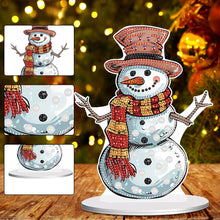 Load image into Gallery viewer, Diamond Painting Desktop Ornaments Kit for Office Desktop Decor (Snowman #6)