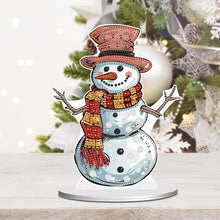 Load image into Gallery viewer, Diamond Painting Desktop Ornaments Kit for Office Desktop Decor (Snowman #6)