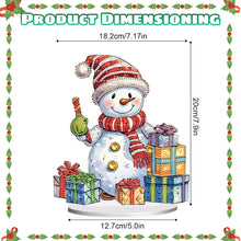 Load image into Gallery viewer, Diamond Painting Desktop Ornaments Kit for Office Desktop Decor(Decor Snowman#7)