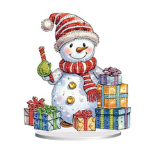 Load image into Gallery viewer, Diamond Painting Desktop Ornaments Kit for Office Desktop Decor(Decor Snowman#7)