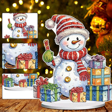 Load image into Gallery viewer, Diamond Painting Desktop Ornaments Kit for Office Desktop Decor(Decor Snowman#7)