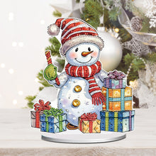 Load image into Gallery viewer, Diamond Painting Desktop Ornaments Kit for Office Desktop Decor(Decor Snowman#7)