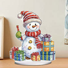 Load image into Gallery viewer, Diamond Painting Desktop Ornaments Kit for Office Desktop Decor(Decor Snowman#7)