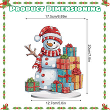 Load image into Gallery viewer, Diamond Painting Desktop Ornaments Kit for Office Desktop Decor(Gift Snowman #9)