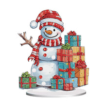 Load image into Gallery viewer, Diamond Painting Desktop Ornaments Kit for Office Desktop Decor(Gift Snowman #9)