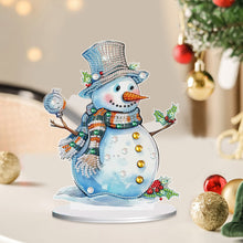 Load image into Gallery viewer, Diamond Painting Desktop Ornament Kit for Office Desktop Decor(Decor Snowman#10)