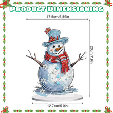 Load image into Gallery viewer, Diamond Painting Desktop Ornaments Kit for Office Desktop Decor (Snowman #12)