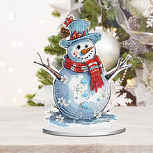 Load image into Gallery viewer, Diamond Painting Desktop Ornaments Kit for Office Desktop Decor (Snowman #12)
