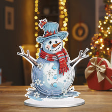 Load image into Gallery viewer, Diamond Painting Desktop Ornaments Kit for Office Desktop Decor (Snowman #12)