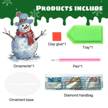 Load image into Gallery viewer, Diamond Painting Desktop Ornaments Kit for Office Desktop Decor (Snowman #12)