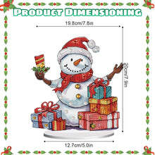 Load image into Gallery viewer, Diamond Painting Desktop Ornaments Kit for Office Desktop Decor (Candle Snowman)
