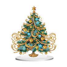 Load image into Gallery viewer, Diamond Painting Desktop Ornaments Kit for Office Desktop Decor (Xmas Tree #16)