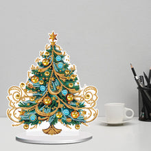 Load image into Gallery viewer, Diamond Painting Desktop Ornaments Kit for Office Desktop Decor (Xmas Tree #16)