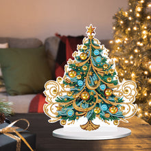 Load image into Gallery viewer, Diamond Painting Desktop Ornaments Kit for Office Desktop Decor (Xmas Tree #16)