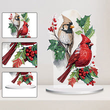 Load image into Gallery viewer, Diamond Painting Desktop Ornaments Kit for Office Desktop Decor (Two Birds #17)