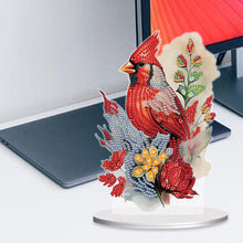 Load image into Gallery viewer, Diamond Painting Desktop Ornaments Kit for Home Office Desktop Decor (Cardinal)