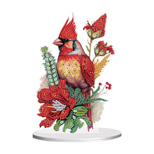 Load image into Gallery viewer, Diamond Painting Desktop Ornament for Office Desktop Decor (Cardinal in Bloom)