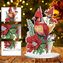 Load image into Gallery viewer, Diamond Painting Desktop Ornament for Office Desktop Decor (Cardinal in Bloom)