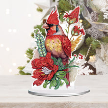 Load image into Gallery viewer, Diamond Painting Desktop Ornament for Office Desktop Decor (Cardinal in Bloom)