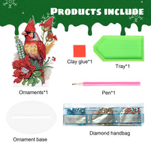 Load image into Gallery viewer, Diamond Painting Desktop Ornament for Office Desktop Decor (Cardinal in Bloom)