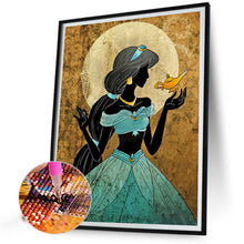 Load image into Gallery viewer, Diamond Painting - Full Round - Princess jasmine silhouette (40*50CM)