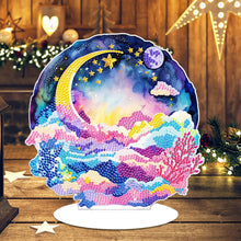 Load image into Gallery viewer, Coloured Clouds Starry Sky Round Diamond Painting Desktop Decor for Office Decor