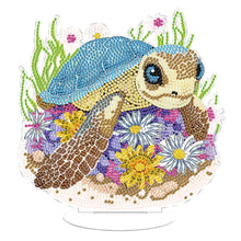 Load image into Gallery viewer, Round Diamond Painting Desktop Decoration for Office Desktop Decor (Sea Turtle)