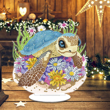 Load image into Gallery viewer, Round Diamond Painting Desktop Decoration for Office Desktop Decor (Sea Turtle)