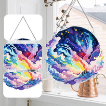Load image into Gallery viewer, Colourful Clouds Starry Sky Single-Sided Diamond Painting Hanging Pendant (#1)