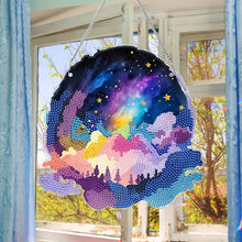 Load image into Gallery viewer, Colourful Clouds Starry Sky Single-Sided Diamond Painting Hanging Pendant (#2)